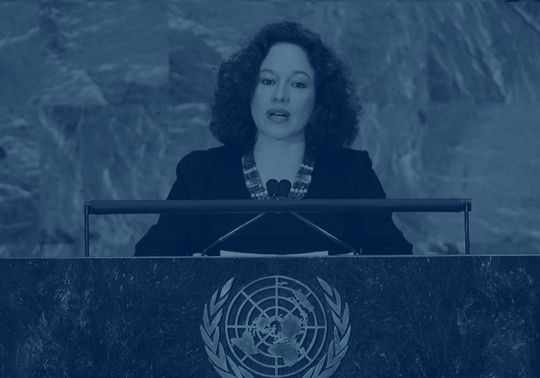 Walk through the sublime and the macabre. One year as President of the United Nations General Assembly Conference given by Maria Fernanda Espinosa. 17/10/2019. Cultural Centre La Nau. 19:00
